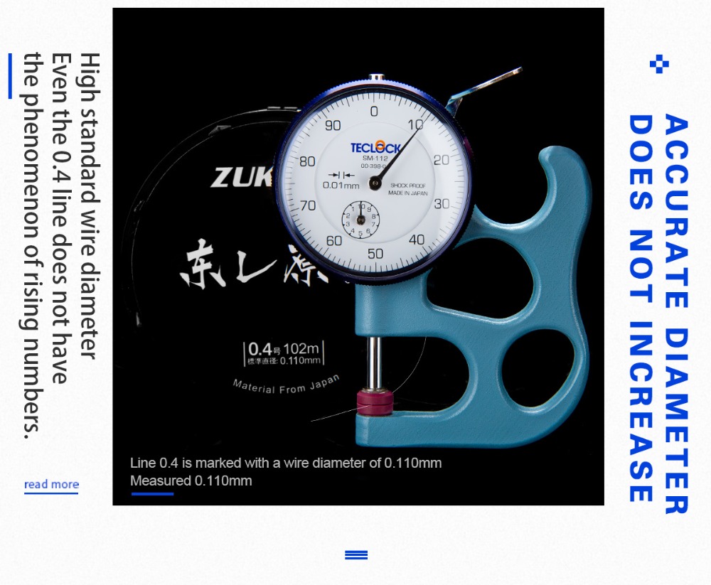 Zukibo toray 102m linha de pes - Copolymer Line avaliação e preço